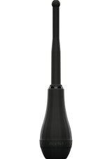 Perfect Fit Ergoflo Director 8in Silicone Flex Tip Anal Douche - Black