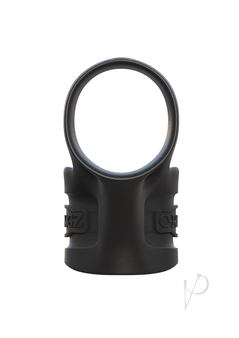 Fantasy C-Ringz Silicone Mr. Big Cock Ring and Ball Stretcher - Black