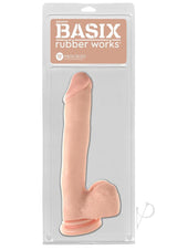 Basix Rubber Works Mega Dildo 12in - Vanilla