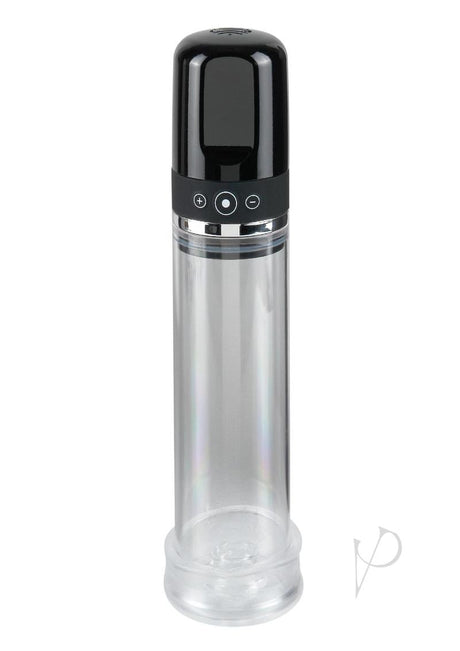 Pump Worx Rechargeable 3-Speed Auto-Vac Penis Pump - Clear/Black