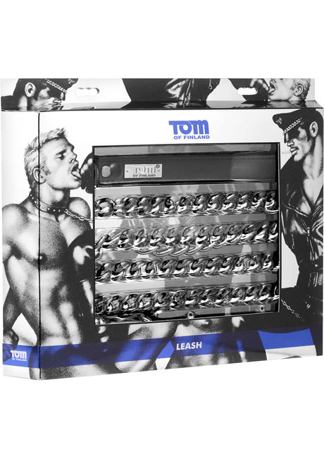 Tom Of Finland Gun Metal Leash - Gray