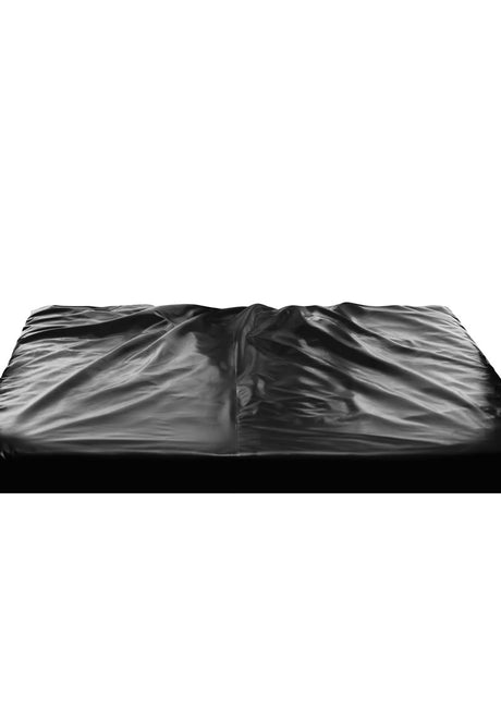 Master Series King Size Waterproof Fitted Sex Sheet - Black