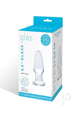 Glas Glass Butt Plug 3.5in - Clear