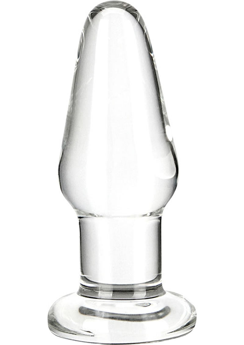 Glas Glass Butt Plug 3.5in - Clear