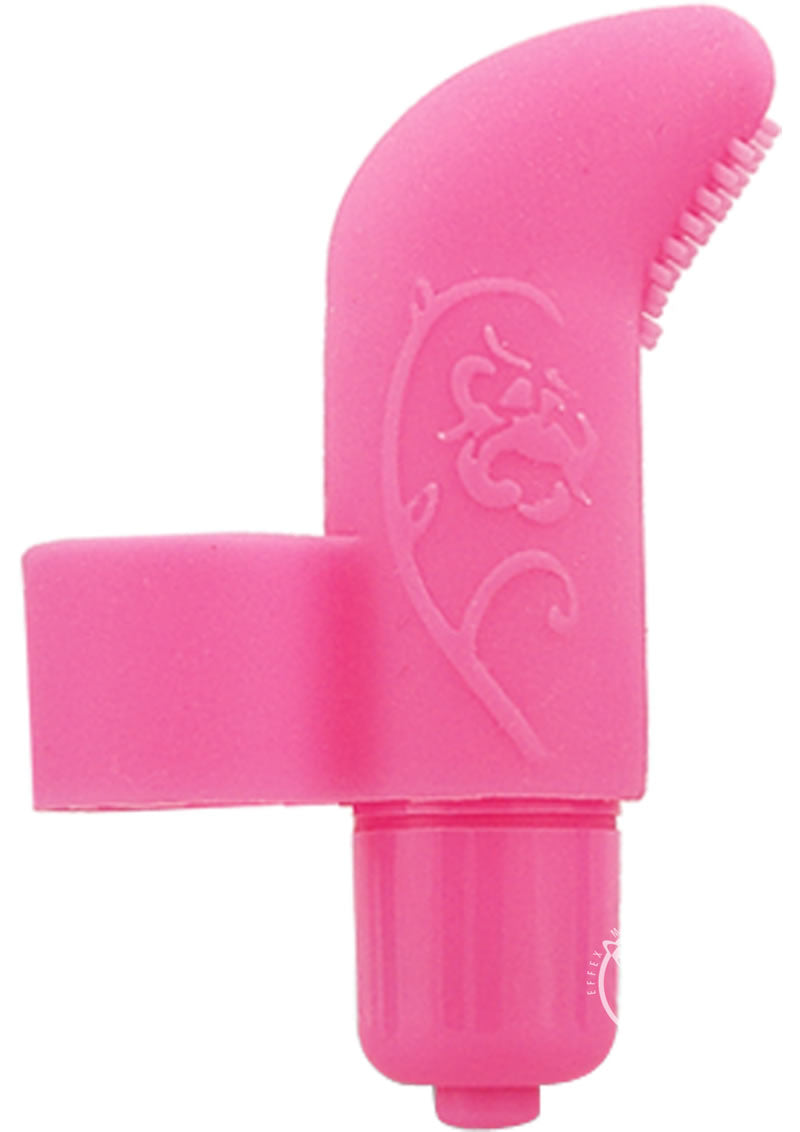 Play with Me Finger Vibe Silicone Finger Vibrator - Pink