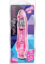 Naturally Yours Fantasy Vibrating Dildo 8.5in - Pink