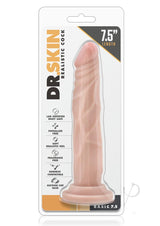 Dr. Skin Silver Collection Realistic Cock Basic 7.5 Dildo 7.5in - Vanilla