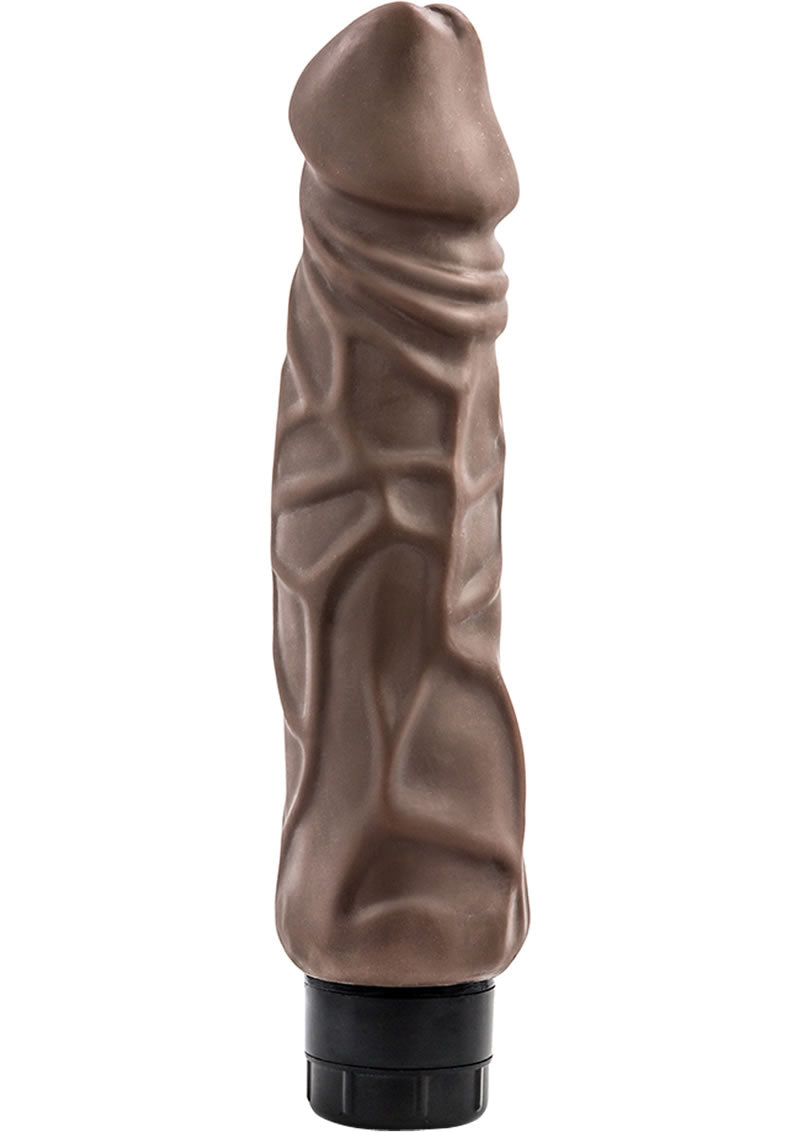 X5 Plus Hard On Vibrating Dildo 9in - Caramel