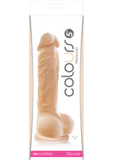 Colours Pleasures Silicone Dildo 5in - Vanilla