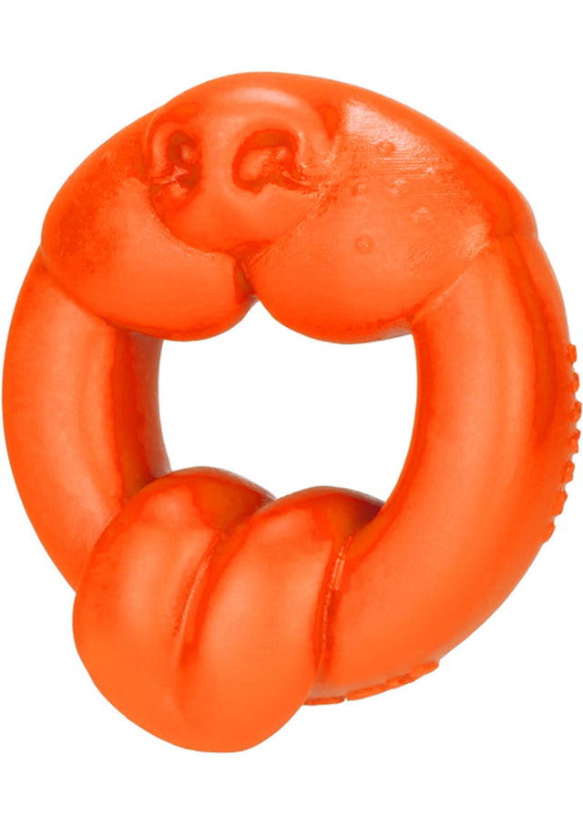 Oxballs Scrappy Puppy Silicone Cock Ring - Orange