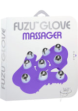 Fuzu Glove Massager Glove with Rolling Balls - Purple