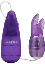 Pocket Exotics Snow Bunny Bullet with Wired Remote Control - Purple