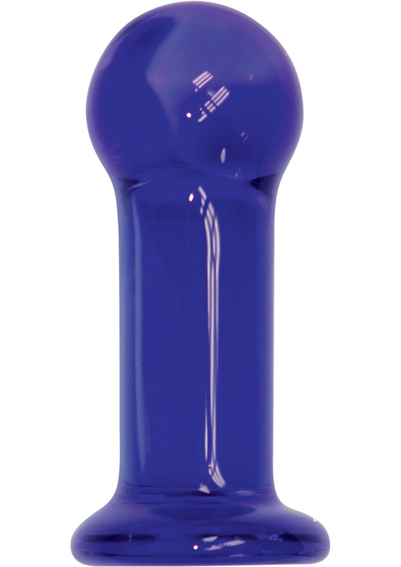 First Glass Anal Plug - Indigo