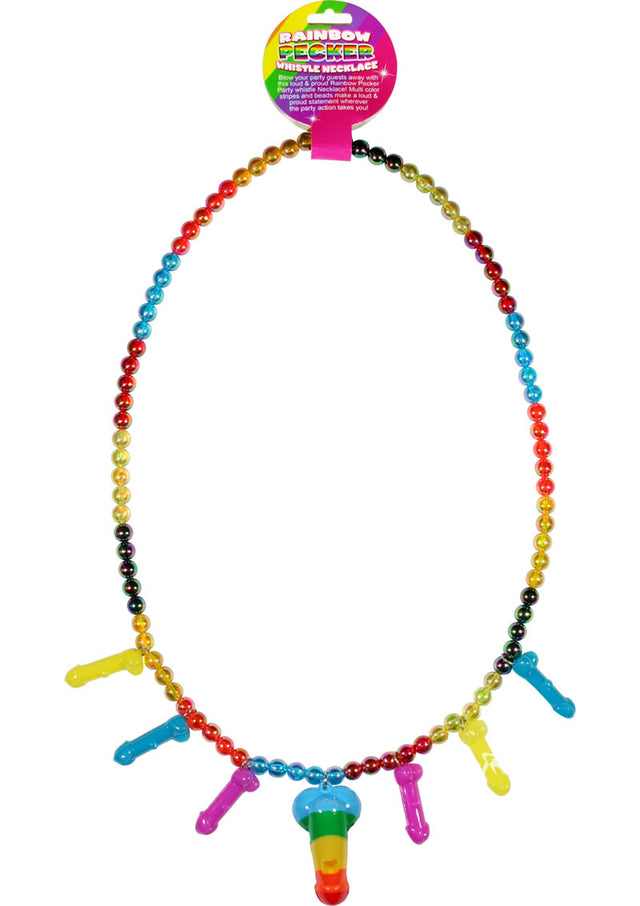 Rainbow Pecker Whistle Necklace