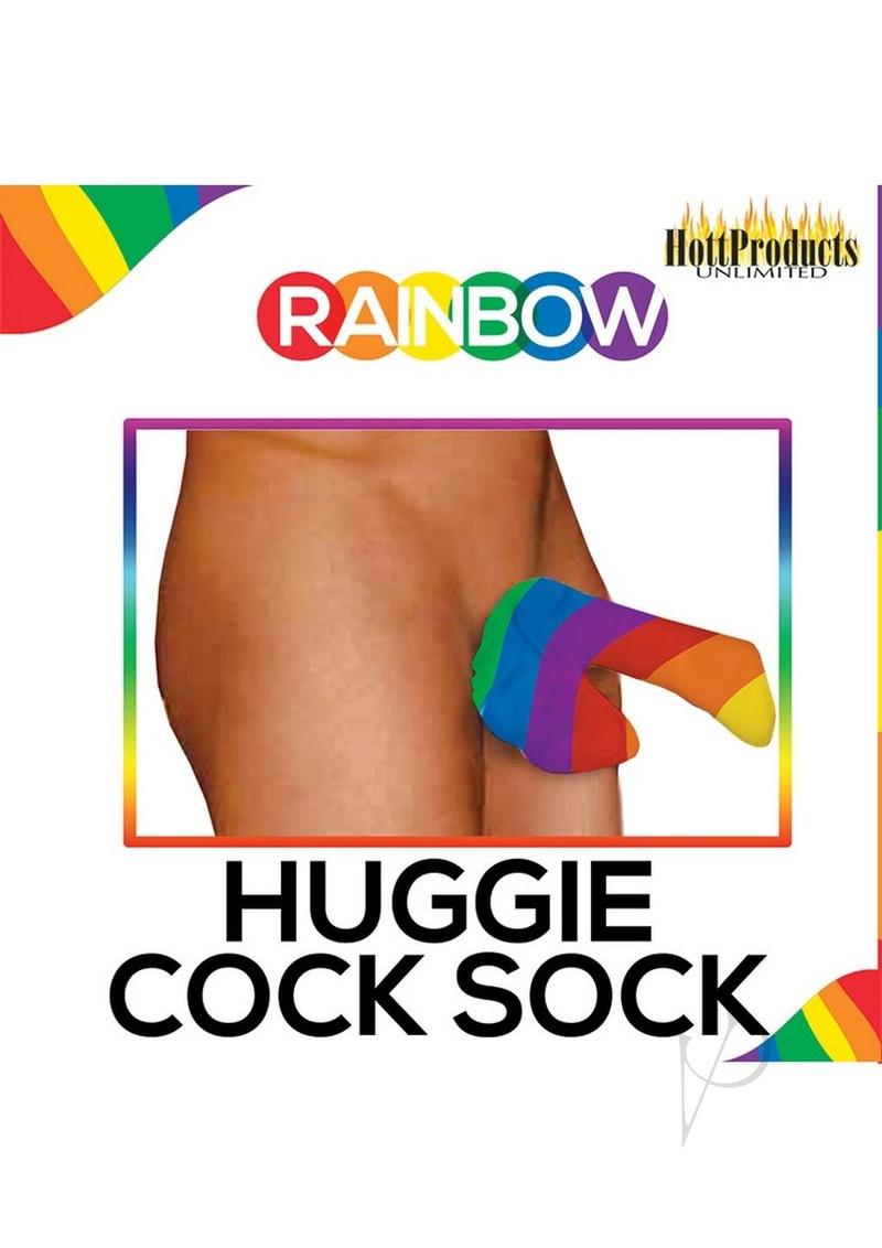 Rainbow Huggie Mens Cock Sock - Multicolor