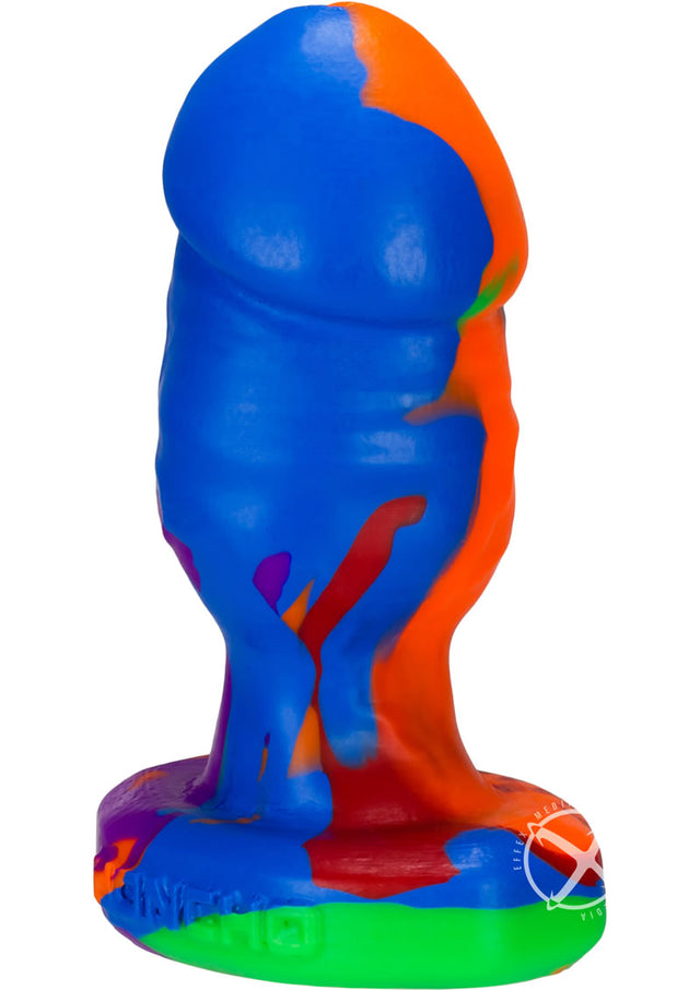 Oxballs Honcho-1 Silicone Anal Plug - Rainbow