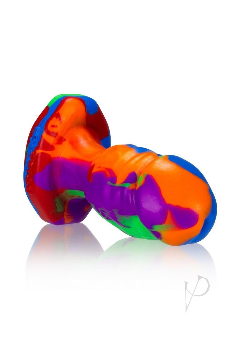 Oxballs Honcho-1 Silicone Anal Plug - Rainbow