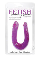 Fetish Fantasy Series Lucky Lady Dual Stimulator Dildo 12in - Purple