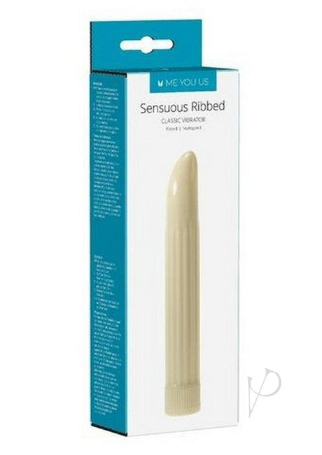 ME YOU US Sensuous Ribbed Vibrator - Ivory White