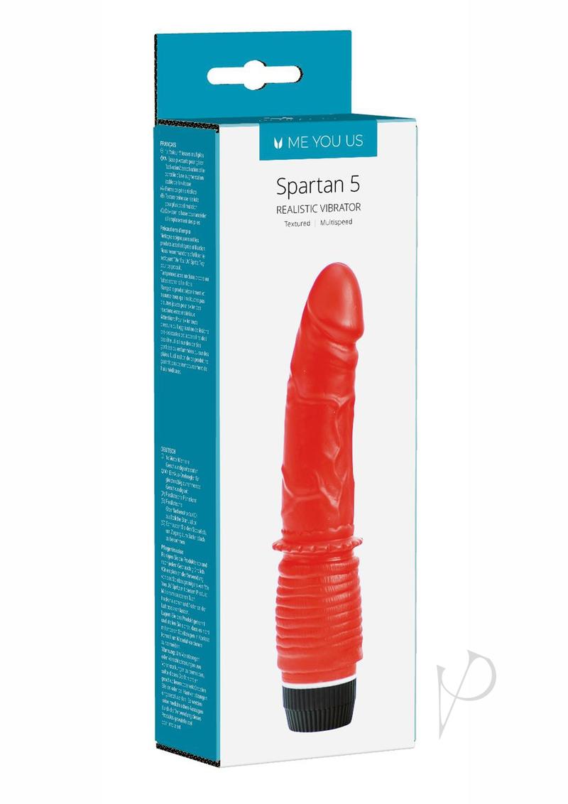 ME YOU US Spartan 5 Realistic Vibrator 5in - Red