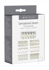 ME YOU US Sensational Seven Textured Sleeves Kit - Clear