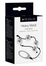 ME YOU US Heavy Metal Anal Beads - Silver