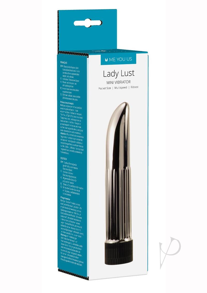 ME YOU US Lady Lust Ribbed Mini Vibrator - Silver