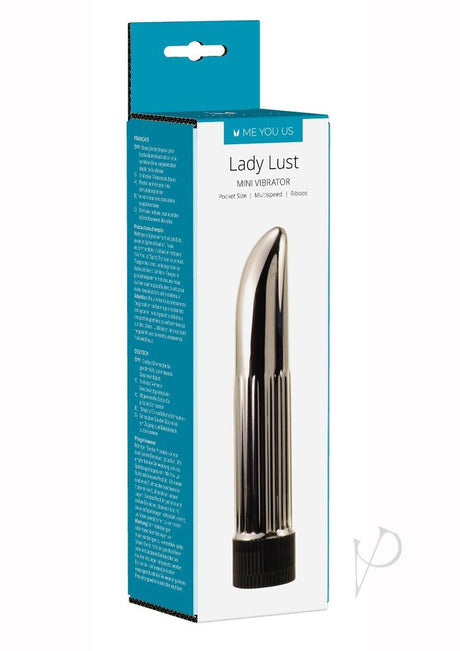 ME YOU US Lady Lust Ribbed Mini Vibrator - Silver