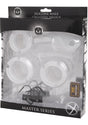 Master Series Sado Chamber Silicone Male Chastity Device - Clear