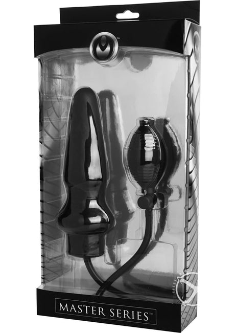 Master Series Expand XL Inflatable Anal Plug - Black