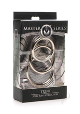 Master Series Trine Steel C-Ring Collection - Silver