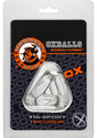 Oxballs Atomic Jock Tri-Sport Cock Ring - Clear