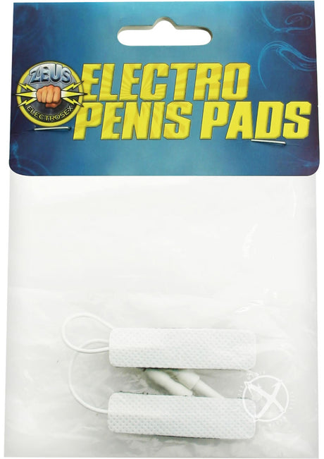 Zeus Electrosex Adhesive Penis-Pads (2 Pack) - White