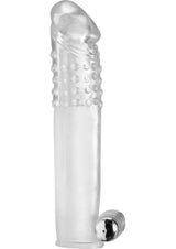Size Matters Clear Sensations Penis Extender Vibro Sleeve with Bullet