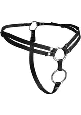 Strap U Unity Double Penetration Strap On Harness - Black