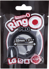 RingO Pro Large Silicone Cock Rings Waterproof - Black (12 each per box)