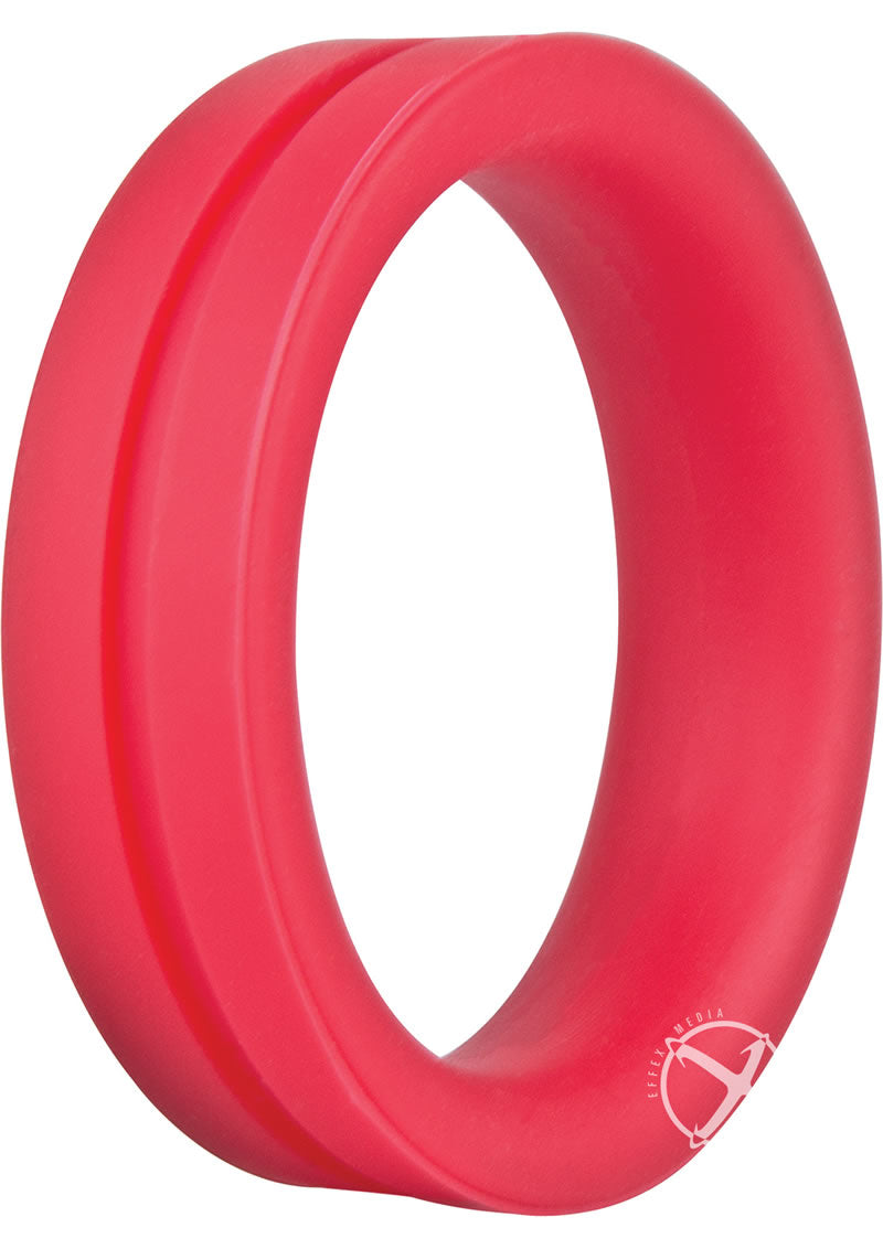 RingO Pro Large Silicone Cock Rings Waterproof - Red (12 each per box)