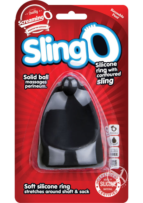 Sling O Silicone Ring with Contoured Sling Waterproof - Black (6 each per box)