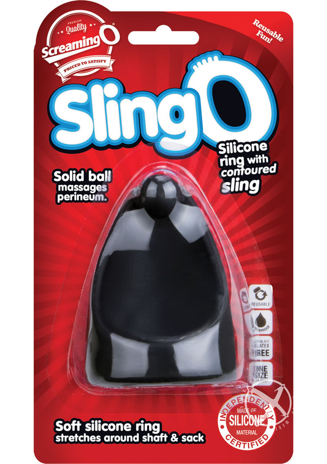 Sling O Silicone Ring with Contoured Sling Waterproof - Black (6 each per box)
