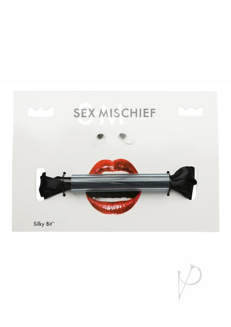 Sex and Mischief Silky Bit Mouth Gag - Black