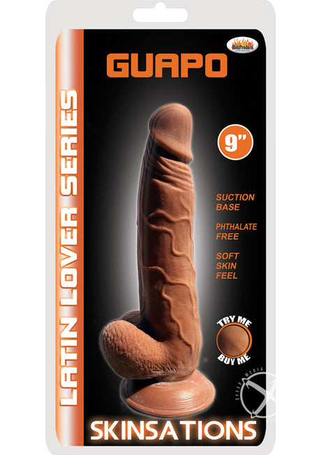 Skinsations Guapo Dildo 9in - Caramel