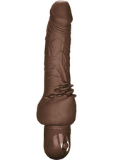 Power Stud Cliterrific Vibrating Dildo - Chocolate