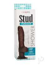 Shower Stud Super Stud Vibrating Dildo - Chocolate