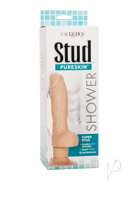 Shower Stud Super Stud Vibrating Dildo - Vanilla