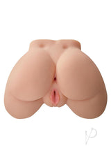 Pipedream Extreme Toyz Vibrating Ass Masturbator with Bullet and Wired Remote Control - Pussy and Butt - Vanilla