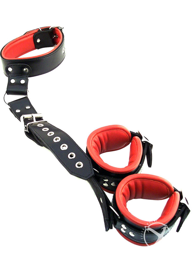 Rouge Neck To Hand Restraint - Black/Red