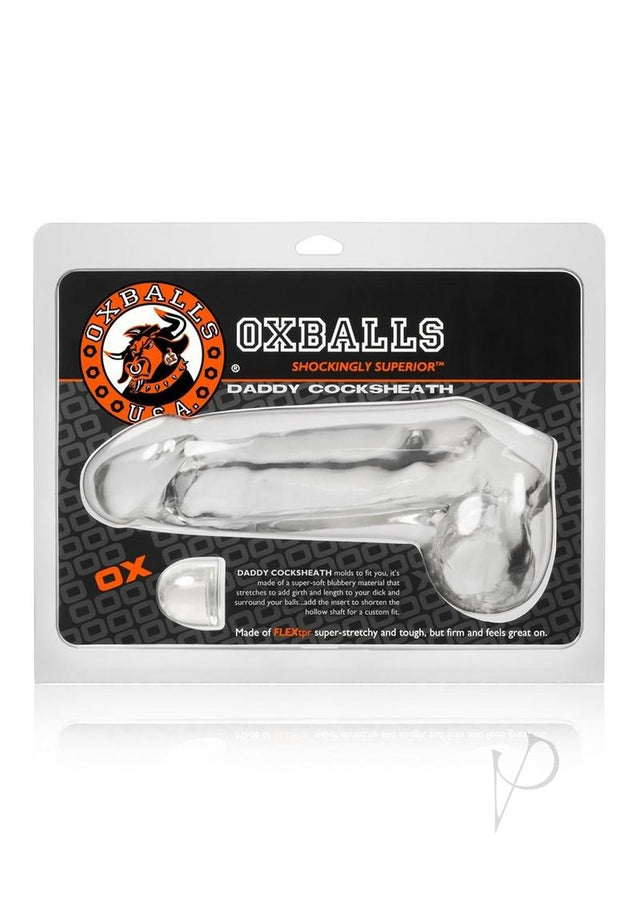 Oxballs Daddy Cock Sheath - Clear