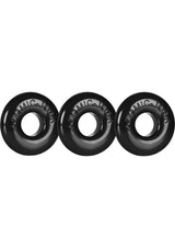 Oxballs Ringer Donut Cock Ring (3 Pack) - Black