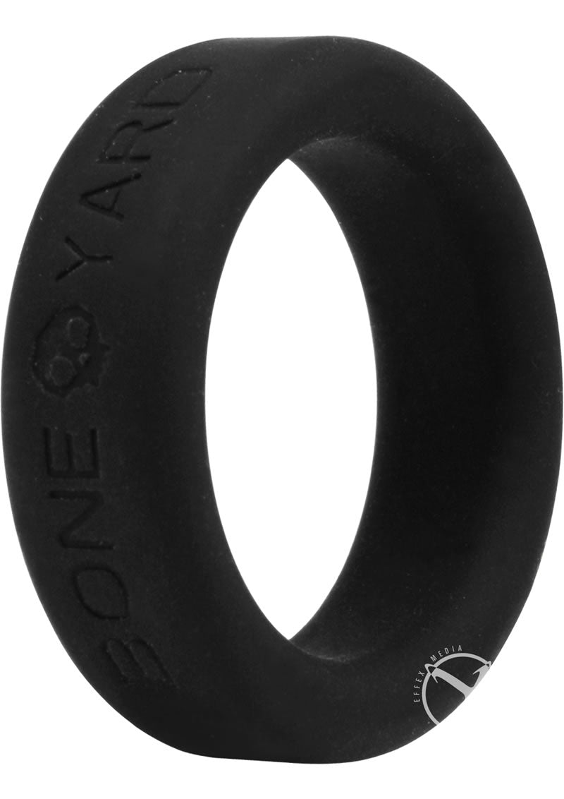 Boneyard Silicone Ring Cock Ring 1.2in - Black