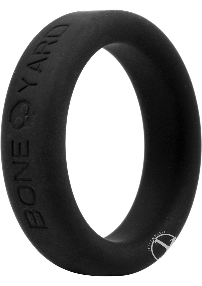 Boneyard Silicone Ring Cock Ring 1.4in - Black